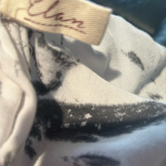 Elan black and white tie-dyed off shoulder top S - Picture 7 of 7